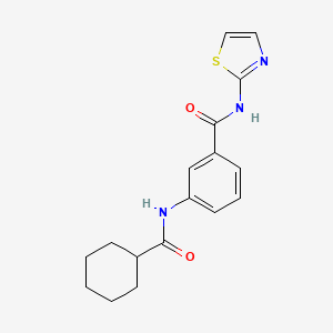 3-[(cyclohexylcarbonyl)amino]-N-1,3-thiazol-2-ylbenzamide