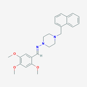 4-(1-naphthylmethyl)-N-(2,4,5-trimethoxybenzylidene)-1-piperazinamine