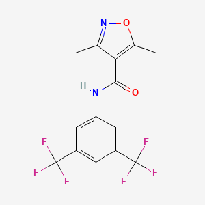 N-[3,5-bis(trifluoromethyl)phenyl]-3,5-dimethyl-4-isoxazolecarboxamide