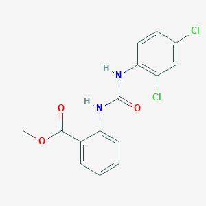 molecular formula C15H12Cl2N2O3 B5743950 methyl 2-({[(2,4-dichlorophenyl)amino]carbonyl}amino)benzoate 