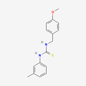 N-(4-methoxybenzyl)-N'-(3-methylphenyl)thiourea