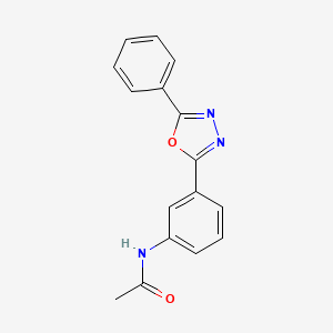 molecular formula C16H13N3O2 B5743995 N-[3-(5-phenyl-1,3,4-oxadiazol-2-yl)phenyl]acetamide 