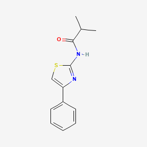 2-methyl-N-(4-phenyl-1,3-thiazol-2-yl)propanamide