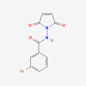 molecular formula C11H7BrN2O3 B5744069 3-bromo-N-(2,5-dioxo-2,5-dihydro-1H-pyrrol-1-yl)benzamide 