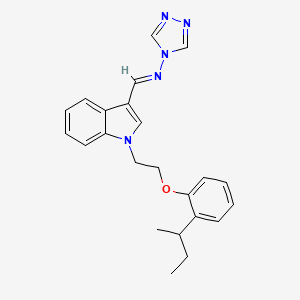 N-({1-[2-(2-sec-butylphenoxy)ethyl]-1H-indol-3-yl}methylene)-4H-1,2,4-triazol-4-amine