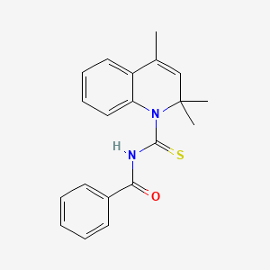 N-[(2,2,4-trimethyl-1(2H)-quinolinyl)carbonothioyl]benzamide