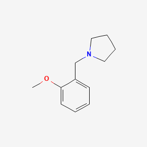 molecular formula C12H17NO B5744086 1-(2-methoxybenzyl)pyrrolidine CAS No. 58774-84-8