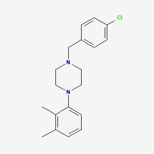 molecular formula C19H23ClN2 B5744098 1-(4-chlorobenzyl)-4-(2,3-dimethylphenyl)piperazine 