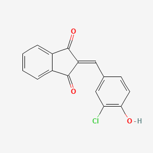 2-(3-chloro-4-hydroxybenzylidene)-1H-indene-1,3(2H)-dione