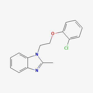 1-[2-(2-chlorophenoxy)ethyl]-2-methyl-1H-benzimidazole