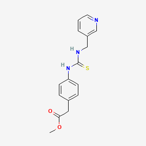 Methyl (4-{[(pyridin-3-ylmethyl)carbamothioyl]amino}phenyl)acetate