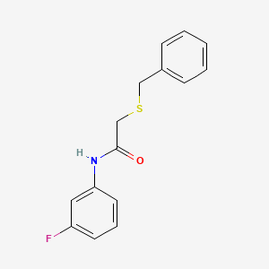 2-(benzylthio)-N-(3-fluorophenyl)acetamide