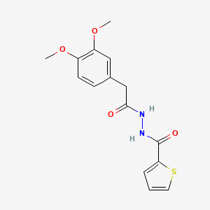 N'-[2-(3,4-dimethoxyphenyl)acetyl]-2-thiophenecarbohydrazide