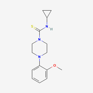 N-cyclopropyl-4-(2-methoxyphenyl)-1-piperazinecarbothioamide