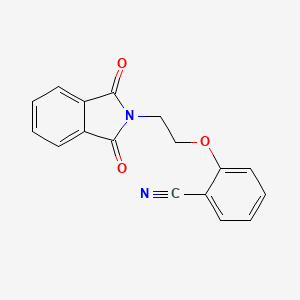 molecular formula C17H12N2O3 B5744178 2-[2-(1,3-dioxo-1,3-dihydro-2H-isoindol-2-yl)ethoxy]benzonitrile 