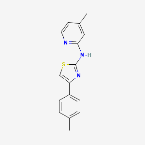 4-methyl-N-[4-(4-methylphenyl)-1,3-thiazol-2-yl]-2-pyridinamine