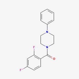 molecular formula C17H16F2N2O B5744195 1-(2,4-difluorobenzoyl)-4-phenylpiperazine 