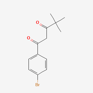 molecular formula C13H15BrO2 B5744207 1-(4-bromophenyl)-4,4-dimethyl-1,3-pentanedione 