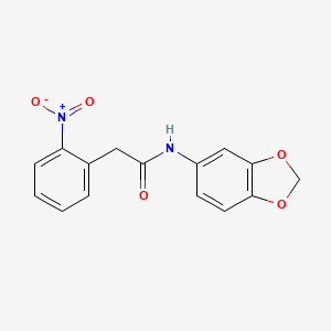 N-1,3-benzodioxol-5-yl-2-(2-nitrophenyl)acetamide