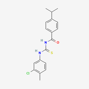 N-{[(3-chloro-4-methylphenyl)amino]carbonothioyl}-4-isopropylbenzamide