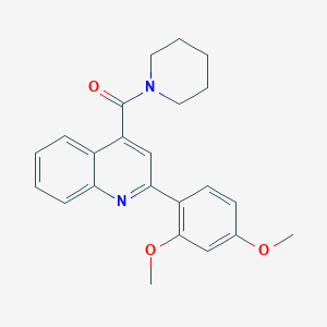 2-(2,4-dimethoxyphenyl)-4-(1-piperidinylcarbonyl)quinoline