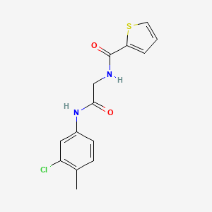 N-{2-[(3-chloro-4-methylphenyl)amino]-2-oxoethyl}-2-thiophenecarboxamide