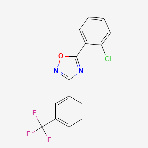 5-(2-chlorophenyl)-3-[3-(trifluoromethyl)phenyl]-1,2,4-oxadiazole