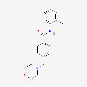 molecular formula C19H22N2O2 B5744293 N-(2-methylphenyl)-4-(4-morpholinylmethyl)benzamide 