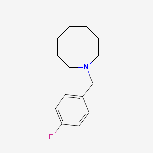 molecular formula C14H20FN B5744296 1-(4-fluorobenzyl)azocane 