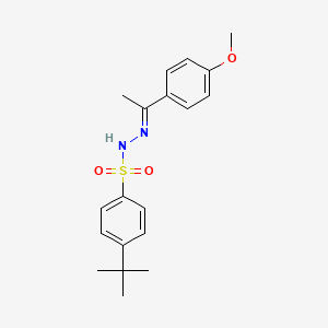 4-tert-butyl-N'-[1-(4-methoxyphenyl)ethylidene]benzenesulfonohydrazide