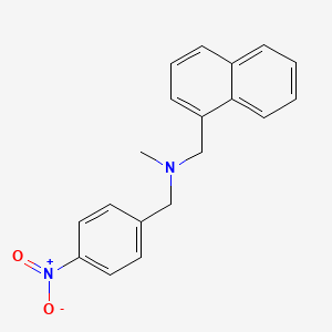 molecular formula C19H18N2O2 B5744334 N-methyl-1-(1-naphthyl)-N-(4-nitrobenzyl)methanamine 