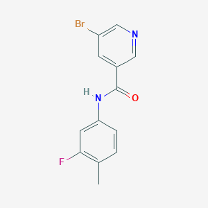 5-bromo-N-(3-fluoro-4-methylphenyl)nicotinamide