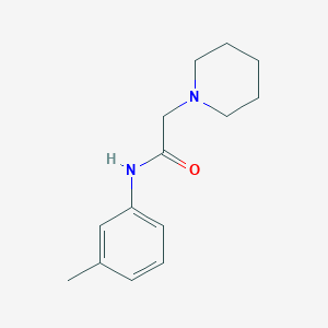 N-(3-methylphenyl)-2-(1-piperidinyl)acetamide