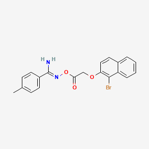 N'-({[(1-bromo-2-naphthyl)oxy]acetyl}oxy)-4-methylbenzenecarboximidamide