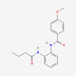 N-[2-(butyrylamino)phenyl]-4-methoxybenzamide