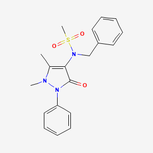 N-benzyl-N-(1,5-dimethyl-3-oxo-2-phenyl-2,3-dihydro-1H-pyrazol-4-yl)methanesulfonamide