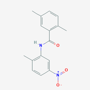 molecular formula C16H16N2O3 B5744479 2,5-dimethyl-N-(2-methyl-5-nitrophenyl)benzamide 