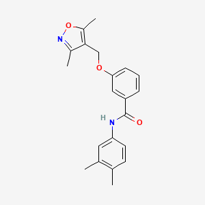 3-[(3,5-dimethyl-4-isoxazolyl)methoxy]-N-(3,4-dimethylphenyl)benzamide