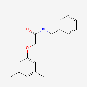 molecular formula C21H27NO2 B5744487 N-benzyl-N-(tert-butyl)-2-(3,5-dimethylphenoxy)acetamide 