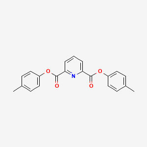 molecular formula C21H17NO4 B5744530 bis(4-methylphenyl) 2,6-pyridinedicarboxylate 