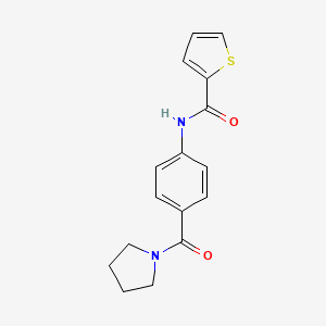 N-[4-(1-pyrrolidinylcarbonyl)phenyl]-2-thiophenecarboxamide