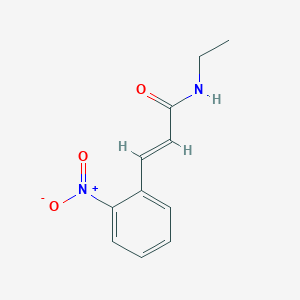 molecular formula C11H12N2O3 B5744599 N-ethyl-3-(2-nitrophenyl)acrylamide 