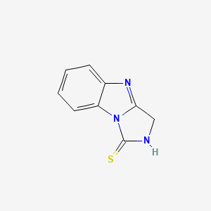 molecular formula C9H7N3S B574462 2,3-Dihydroimidazo[1,5-a]benzimidazole-1-thione CAS No. 180634-97-3