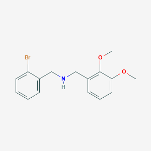 molecular formula C16H18BrNO2 B5744639 (2-bromobenzyl)(2,3-dimethoxybenzyl)amine 