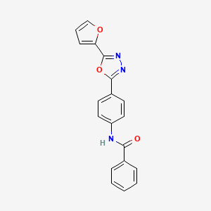 N-{4-[5-(2-furyl)-1,3,4-oxadiazol-2-yl]phenyl}benzamide