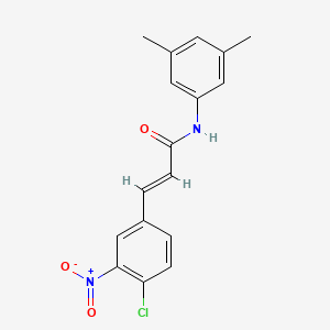 molecular formula C17H15ClN2O3 B5744661 3-(4-chloro-3-nitrophenyl)-N-(3,5-dimethylphenyl)acrylamide 