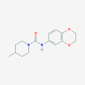 N-(2,3-dihydro-1,4-benzodioxin-6-yl)-4-methyl-1-piperidinecarboxamide