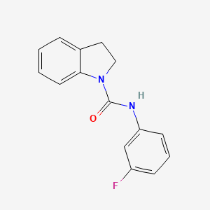 N-(3-fluorophenyl)-1-indolinecarboxamide