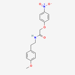 molecular formula C17H18N2O5 B5744680 N-[2-(4-methoxyphenyl)ethyl]-2-(4-nitrophenoxy)acetamide 