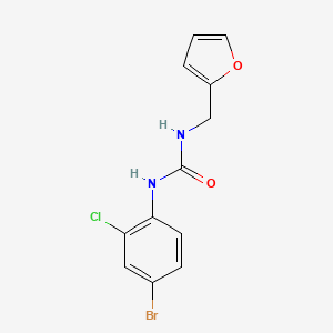 molecular formula C12H10BrClN2O2 B5744698 N-(4-bromo-2-chlorophenyl)-N'-(2-furylmethyl)urea 